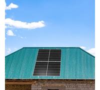 NuaSol Kit de montage photovoltaïque en tôle trapézoïdale pour panneau solaire de 20 cm avec pince d'extrémité et vis pour panneaux solaires de 30 et 35 mm