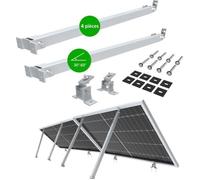 NuaSol Kit de montage pour centrale électrique de balcon | 4 supports de panneau solaire | 30°-60° | support de panneau solaire