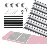 NuaSol Kit de montage sur toiture en tôle trapézoïdale pour 2 panneaux solaires