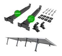 NuaSol Lot de 2 supports de centrales de balcon | Supports de panneau solaire | Angle d'inclinaison 15-30° | Longueur 390-693 mm