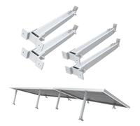 NuaSol Lot de 2 supports de fixation pour centrale électrique de balcon | Support de panneau solaire | Angle d'inclinaison 15-30°