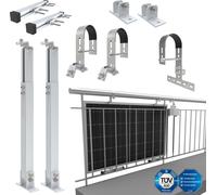 NuaSol -NuaFix Support de terrain pour balcon Systèmes de montage solaire & PV rond pour un module solaire en acier inoxydable
