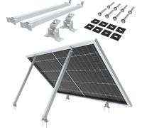 NuaSol -NuaFix Support réglable Systèmes de montage solaire et photovoltaïque Panneaux solaires Panneau solaire Centrale électrique pour balcon Angle d'inclinaison 15° - 30° Argent