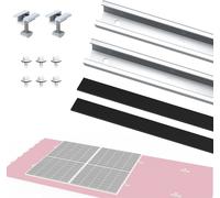NuaSol photovoltaïque toit en tôle trapézoïdale kit de montage extension systèmes de montage solaire & PV fixation, support profilé en U 20cm support de panneau solaire