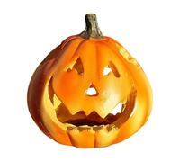 Nuatc Décorations d'aquarium d'Halloween Citrouilles Habitat sûr pour les poissons Décoration de grotte sous-marine non toxique pour petits poissons d'animaux de compagnie Décoration d'aquarium non