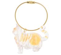 Nuatc Pendentif de rangement pour poils d'animaux de compagnie - Chatons - Souvenir de cheveux - Porte-clés - Accessoire commémoratif - Mignon chat - Récipient en forme de chat