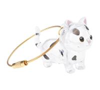 Nuatc Pendentif de rangement pour poils d'animaux de compagnie - Chatons - Souvenir de cheveux - Porte-clés - Accessoire commémoratif - Mignon chat - Récipient en forme de chat