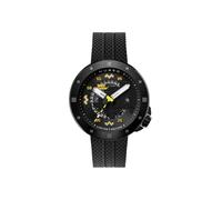 Nubeo Cassini Space Invaders - Montre homme - Mouvement automatique japonais, boîtier en acier inoxydable de 50 mm, résistance à l'eau 50 m, bracelet en silicone, NB-6103 - Édition limitée, 50.0