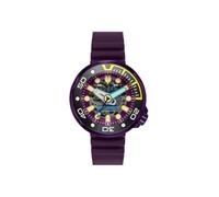 Nubeo - Montre Homme Squelette Automatique Édition Limitée 50mm Ventana avec Bracelet en Silicone NB-6113, indigo, Sangle