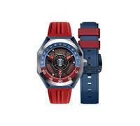 Nubeo Skylab NB-6083 Montre automatique pour homme avec bracelet en acier inoxydable massif 48 mm, bleu acier, Sangle