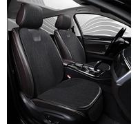 NUBHYYIO Housses De SièGe Voiture pour BMW 3 Series F30 Sedan 2012-2019, Coussin Siege Lin Fabric Vant Et ArrièRe AntidéRapant Respirante Couvre Siege Seat Protector Accessories,B/Black