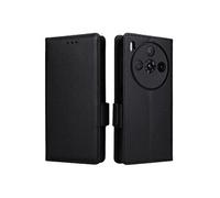 Nubia Etui Pour Z60S Pro Titulaire de fentes pour cartes Magnétique Portefeuille Cuir PU Boucle latérale Noir