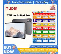 nubia Pad Pro tablette Snapdragon 8 Gen 3 2.8K 144Hz écran à haut rafraîchissement 10100mAh longue durée de vie de la batterie tapis de jeu et de divertissement 12GB+256GB Sliver