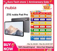 nubia Pad Pro tablette Snapdragon 8 Gen 3 2.8K 144Hz écran à haut rafraîchissement 10100mAh longue durée de vie de la batterie tapis de jeu et de divertissement 12GB+256GB Black