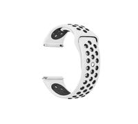Nubia Red Magic Watch Strap with Holes, Dual-Color Silicone, White Black