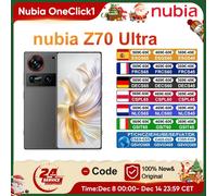 nubia Z70 Ultra 5G Smartphone Global Version Snapdragon 8 Elite 6.85'' 144Hz OLED Display 6150mAh Battery 64MP Camera Android 15 12 + 256 Go Noir