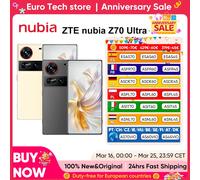 Nubia Z70 Ultra Smartphone 5G 6.85 ''144Hz caméra à affichage complet 6150mAh batterie IP68 étanche NFC Version mondiale 100% nouveau 12+256GB Black