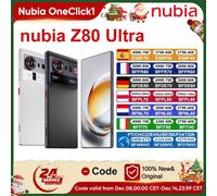 nubia Z80 Ultra Smartphone Snapdragon 8 Elite Gen 5 7200mAh 6.85'' 144Hz OLED Display 90W Fast Charging 64MP+50MP AI Camera NFC 16 + 1 To Noir