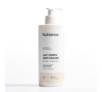NUBIANCE Lait Corps Anti-Taches Karité 500 ml, Lait Corps Hydratant | Conforte les peaux sèches à très sèches avec une texture fluide qui pénètre vite et laisse un fini sec, sans film gras.