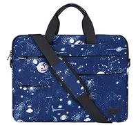 NUBILY Sacoche pour Ordinateur Portable 14 Pouces Sac à Main Porte-Documents à Bandoulière Housse Imperméable d'affaires Homme Femme Mallette Laptop Bag Bleu