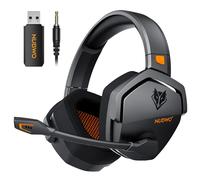 NUBWO G06 double casque de jeu sans fil 2.4GHz Bluetooth 5.3 casques Gamer avec Microphone pour PS5, PS4, PC, Mobile, commutateur Pink