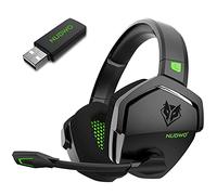 NUBWO G06 Double Casque Gaming sans Fil avec Microphone pour PS5, PS4, PC, NS, Mobile: 2,4 GHz Wireless + 5,3 Bluetooth - Batterie de 100 Heures - Pilotes de 50mm - Vert