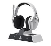 NUBWO G06 Pro Casque Gaming sans Fil avec Station de Charge pour Le Casque et Contrôleur PS5,17 ms de Latence de Faible Latence,Durée de Vie de la Batterie 120H,Conducteurs Dynamiques de 50mm-Blanc