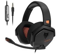 NUBWO N16 Casque Gaming - Micro Annulant Le Bruit, Son Stéréo et Conception Confortable pour PS5, PS4, Xbox One, NS, PC, Ordinateur Portable et Mac - Orange