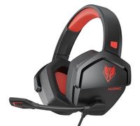 NUBWO N16 Casque Gaming - Micro Annulant Le Bruit, Son Stéréo et Conception Confortable pour PS5, PS4, Xbox One, NS, PC, Ordinateur Portable et Mac - Rouge