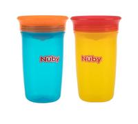 Nuby 360 Wonder Active Sipeez Lot de 2 gobelets anti-déversement pour tout-petits et enfants de 1 an, 283,5 g, neutres