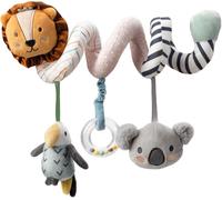 Nuby- Animal Adventures Spirale d'activités Poussette interactif avec Jouets sensoriels | Convient dès la Naissance, 99618, Penguin, Taille Unique