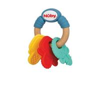 Nuby Anneau Dentition Bois Silicone Clés 3M+ 1 Unité