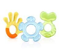 Nuby – Anneaux de dentition – Lot de 3, 3 étages, surfaces texturées, sans BPA, dès 3 mois