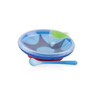 Nuby Assiette Chauffante Avec Ventouse - Bleu - 3 Mois +