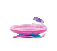 Nuby Assiette Chauffante Avec Ventouse - Rose - 3 Mois +