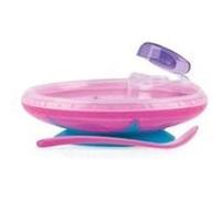 Nuby assiette chauffante avec ventouse - rose - 3 mois + Rose G