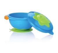 Nuby Assiette Profonde Ventouse Couvercle Vert +9 mois