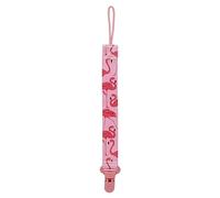 Nuby - Attache-Sucette - Porte-sucette en tissu avec pince en plastique - Rose
