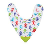 Nûby Bavoir bandana avec bord de dentition Bleu 3 m