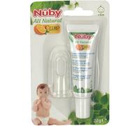 Nûby Citroganix Gel Nettoyant Gencives Et Dents + Doigt Massant Tube 20g
