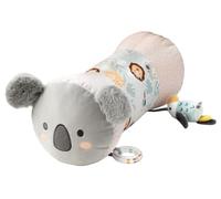 Nuby Coussin d'Éveil Tummy Time Interactif, +0 Mois, Animal Adventures | Coussin d'éveil pour le développement sensoriel & la motricité fine, peluche avec anneau de dentition & miroir sécurisé