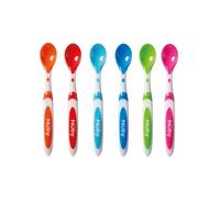 Nuby Cuillères d'Alimentation pour Bébé - Lot de 6 Cuillère pour Sevrage - 6 Pack - 4 plus Mois