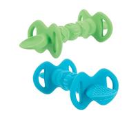 Nuby Dipeez Lot de 2 cuillères en silicone 2 en 1 Couleurs variables