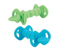 Nuby Dipeez Lot de 2 cuillères en silicone 2 en 1 Couleurs variables
