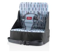 Nuby Easy Go Safety Siège rehausseur de chaise haute léger, idéal pour les voyages, gris
