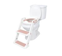 Nuby Escabeau de toilette pour tout-petits - Siège de toilette tout-en-un pour enfants avec échelle pour tout-petits de 18 mois et plus - Rose