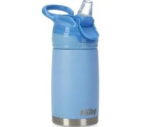 Nuby, Gourde Reflex Flip-it, Isotherme en acier inoxydable, Anti-fuites, 300 ml, Bleu, +18 mois