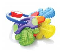 Nuby Gle Gel Teether Keys 1 pack Keys multicolor sur un anneau bleu