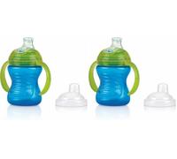 Nûby - Gobelet Anti-Goutte Swirl™ - 6 Mois Bleu (Lot de 2)