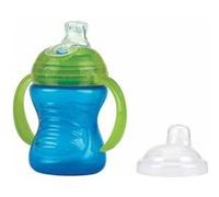 nuby gobelet anti-goutte swirl clik it - 240 ml - bleu - 6 mois + Bleu G